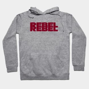 Rebel Rebel, burgundy Hoodie